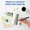 Avery® Marks A Lot® Permanent Markers, Large Desk-Style Size, Chisel Tip, 12 Black Markers (98028)